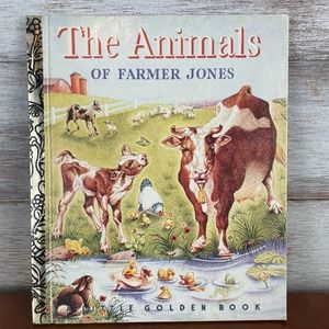 Vintage Children's Book: The Animals of Farmer Jones-A Little Golden Book (1942)